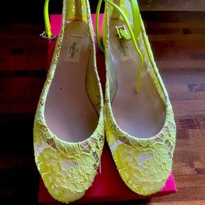 Valentino Lace Ballet Flats